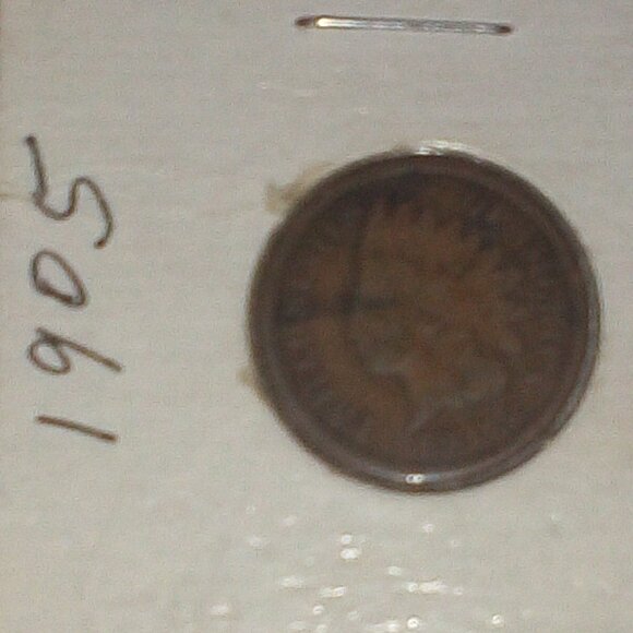 1905 Indian Head Penny:  Bronze Composite Penny.  Good Condition - Picture 3 of 7